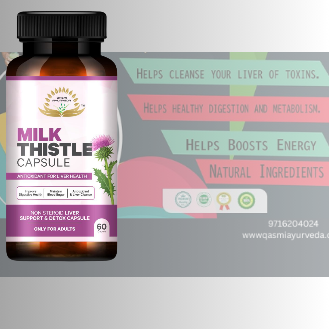 Milk Thistle Capsule Natural Liver Detox | Fatty Liver Support | Ayurvedic Silymarin Supplement - Image 5